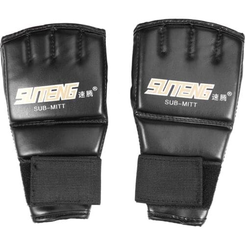 Half Finger Fighting MMA Boxing Sports PU Leather Tiger Muay Thai Gloves