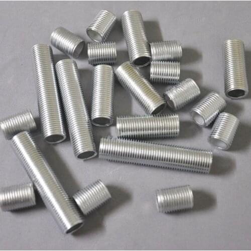 M16*1.5 Thread hollow screw pole Length 20-250mm outer threaded tube LED ceilling lights M16 bolt nut connector parts floor lamp