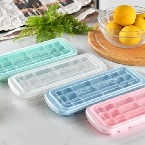 Silicone Ice Tray Mould With Lid DIY Production Tools Food Grade Silicone Rectangular Baked Juice Sushi Accessories DIY artifact