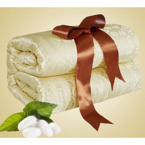 100% Silk Comforter Mulberry Silk Quilt Queen Size Tribute Chinese Silk Bedding Duvet