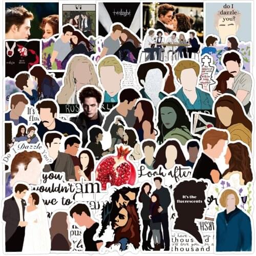 10/30/50PCS Classic Movie The Twilight Saga Stickers Laptop DIY Skateboard Guitar Waterproof Car Cool Decals Sticker Kid Toys
