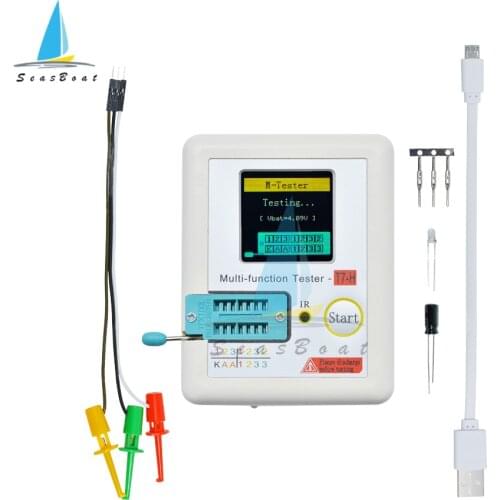 TC-T7-H Transistor Tester Multi-functional TFT Didoe Triode Capacitance Resistor Inductance MOSFET NPN PNP Triac MOS Detector