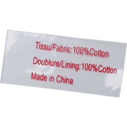 Custom Heat Transfer TPU Care Labels for Clothes Sewing Print Rubber Clothing Tags for Garment Label Customized EVA Plastic Tag
