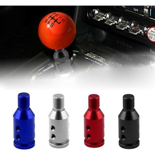 Universal Car Manual Gear Shift Knob Adapter For Non Thread Shifters Transmission Round Gear Shift Knobs