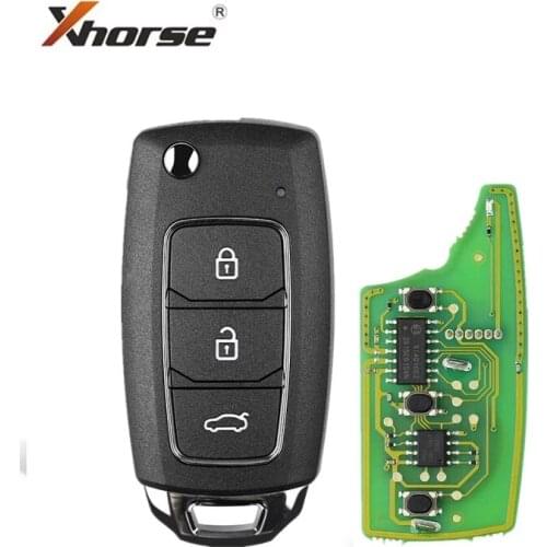 Xhorse Universal HYU.D Style Wire Remote XK Series VVDI Remote Car Key For VVDI2/VVDI Mini/Key Tool Max Plus XKHY05EN