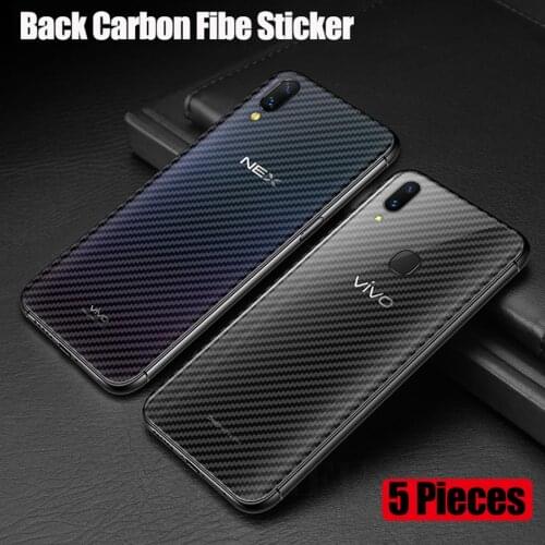 5Pcs 9D Guard Carbon Back Fiber Sticker Film For vivo V17 Neo V 17 V17Neo Y91C Y91i Y91 Y11 Y12 Y15 Y19 2019 Screen Protector