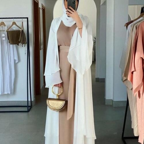Eid Turkey Muslim Abaya Dress Women Ramadan Solid Islam Clothing Jubah Vestidos Robe Longue Vetement Femme Musulman Djellaba