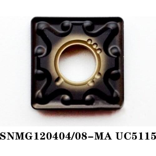 100% Original SNMG SNMG120404-MA UC5115 SNMG120408MA 10pcs Carbide Insert CNC lathe Insertion Efficient And Durable High Quality