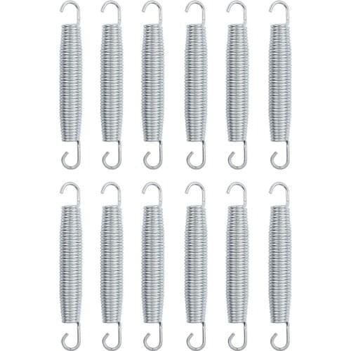 12Pcs 5.5" Trampoline Springs Set Heavy Duty Galvanized Steel High Tensile Replacement Kit