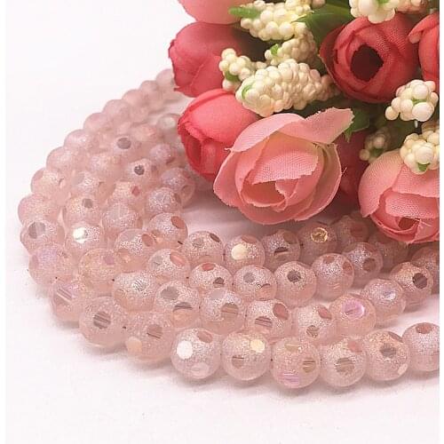 20pcs 8mm Austrian Frosted Matt Crystal Glass Beads Spacer Beads Handmade For Jewellery Making DIY Bracelet Necklace #02