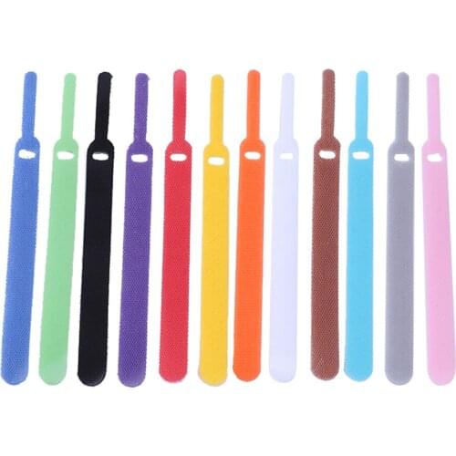 20pcs 14.5cm Reusable Fastening Cable Organizer Earphone Mouse Ties Cable Management Wire Cable Winder High Quality Dropship