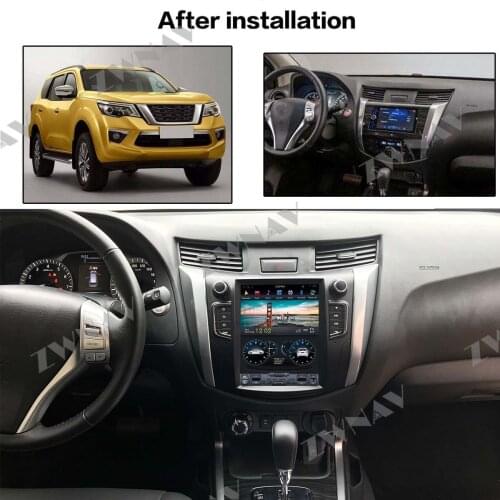 4+128G Tesla Screen Carplay For 2014 2015 2016 2017 2018 Nissan NP300 Android10 Player Auto Audio Stereo Radio Recorder GPS Unit