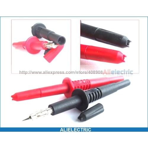 4pcs AC 1000V 4mm Banana Plug Multimeter Pen Cable Piercing Needle Test Probes