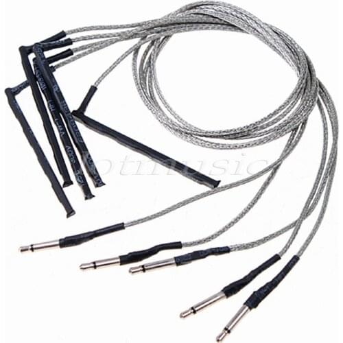 5Pcs Acoustic Children Guitar Saddle Piezo Pickup 3 String Kids Guitar Transducer