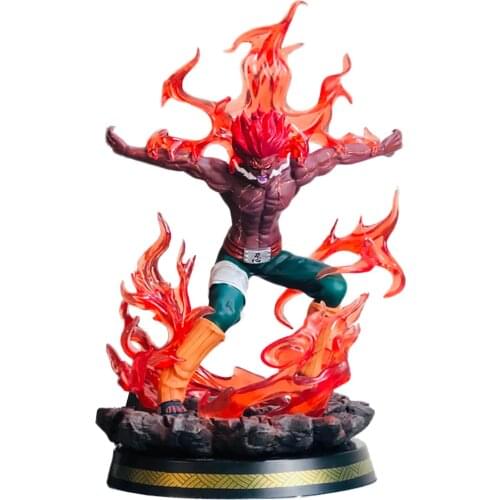 NARUTOS Anime Model Hachimonn Tonnkou Open Might Guy KAY Daiyoji Ninkai Taisen GK With LED Action Figure Statue Collectible Toy