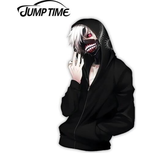 Jump Time 13 x 7.6cm For Tokyo Ghoul V2 Car Stickers Windshield Wall Waterproof Decal VAN Personality Car Assessoires