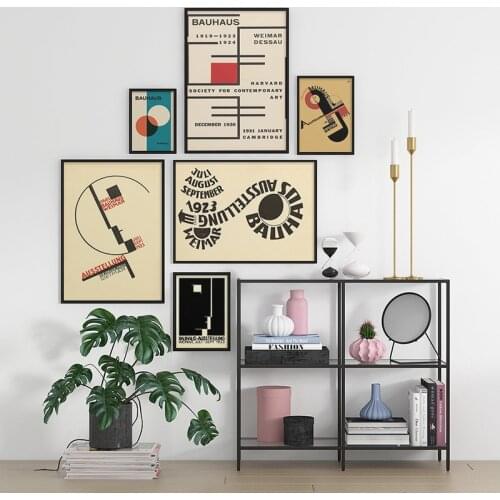 Bauhaus Ausstellung 1923 Weimer Exhibition Poster Wall Art Picture Canvas Painting Posters and Prints for Room Home Decor
