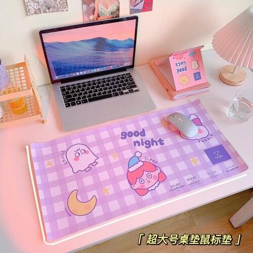Large Cute Anime mouse pad Waterproof Desktop Oil-proof Non-slip Desk Mat Kawaii Gaming Accessories Students Writing mouse mats