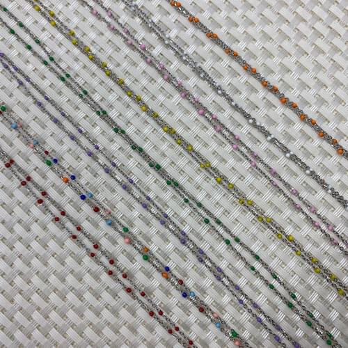 Natural Stone Handmade Chain Stainless Steel Rosary Charm Natural Stone Collar Pendant Best Party Wedding Jewelry Accessories