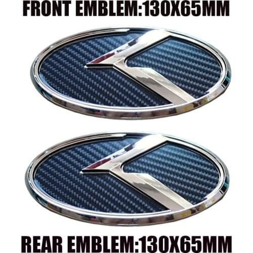 Black Carbon Fiber K Flight Logo Sticker Set Hood Trunk Wheel Cap Horn Badge For KIA Forte Ceed Cerato Koup 2009-2013