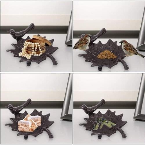 Cast Iron Ashtrays Individual Leaves Birds Crafts Gifts Home Furnishings Nordic Ash Racks Leaf Desks Ornaments