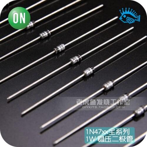 10pcs/100pcs Original ON TEK CHEONG Moto authorized New 1W 3.3V~9.1V metal package Zener diode 1N4728~39 DO-41 1N47xx full range