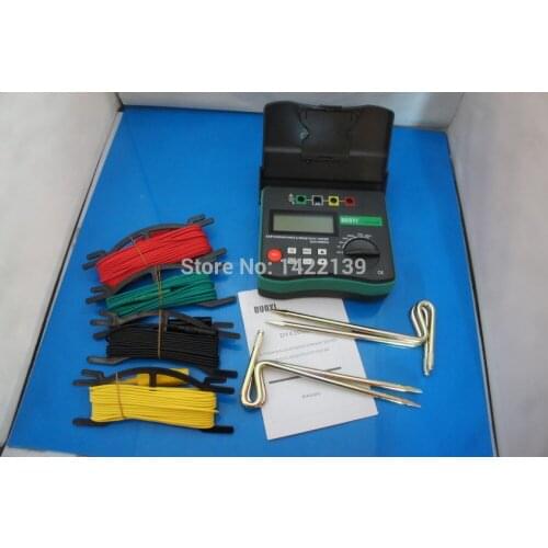 DY4300B 4-Terminal Multimeter Tester Electrical Instrument Earth Ground Resistance and Soil Resistivity Tester