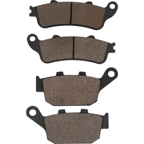 Cyleto Motorcycle Front and Rear Brake Pads for Honda FES125 FES 125 & FES150 FES 150 Pantheon 03-06 FES 250 Foresight 00-05