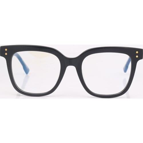 Square glasses women studded fashion black eyeglasses frames optical frames