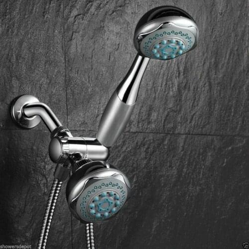 New Bathroom Stainless Steel Shower Set Household Multifunctional Double Shower Head Adjustable Pressurized Rain Shower Head