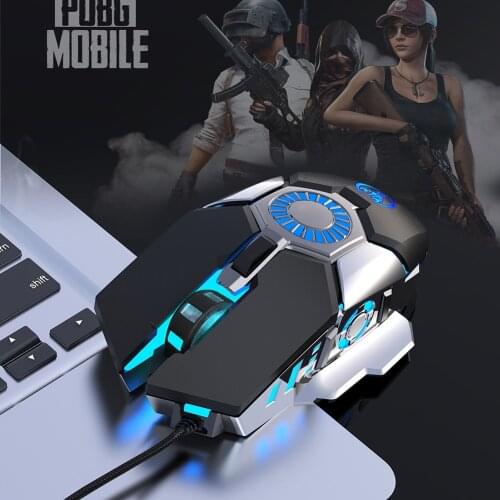 HXSJ J700 Programmable Gaming Mouse Set Breathing Light Wired Optical Mice Household Computer Accessories for PC