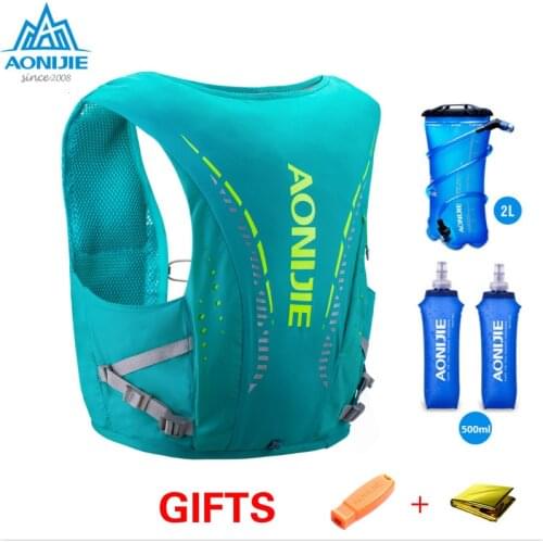 AONIJIE C942 Advanced Skin 10 L Hydration Backpack Pack Bag Vest Harness Water Bladder Hiking Camping Running Marathon Race S/M
