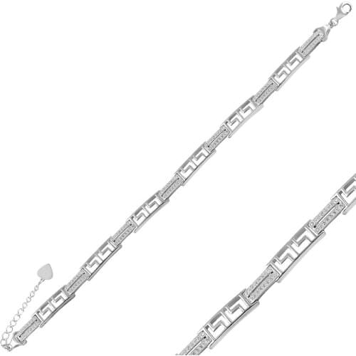 Silver 925 Sterling Zircon Cubic Zirconia Bracelet