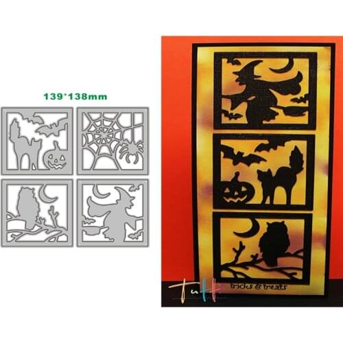 Halloween series 2021 Metal Cutting Dies for DIY Scrapbooking Album Decorative Embossing Handmade Paper Cards Gift