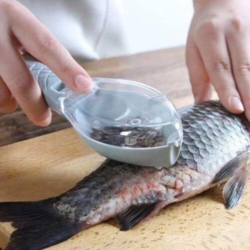 Fish Scale Scraper Fish Skin Brush Lazy Easy Use Seafood Tools Fast Remove Fish Knife Cleaning Kitchen Accessories