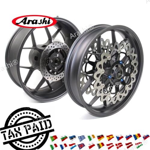 Arashi CBR1000RR 2006-2016 Front Rear Wheel Rim Brake Disc Rotors For HONDA CBR1000 CBR 1000 RR 06 07 08 09 10 11-16 Gold Black