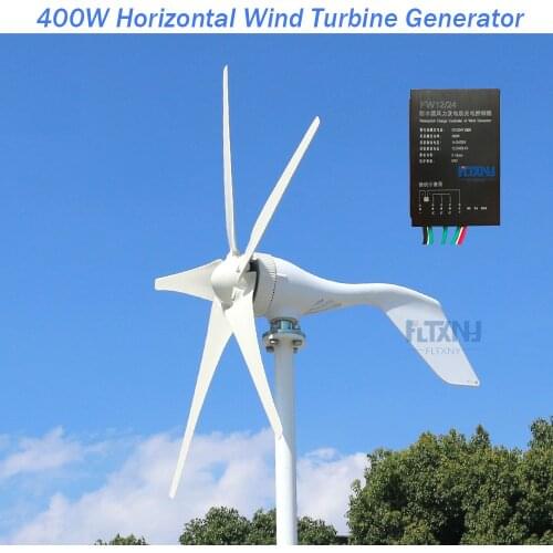Ship from Europe 400w wind generator 12v 24v wind turbine with 3 blades or 5 blades for streetlight garden lighting or home use