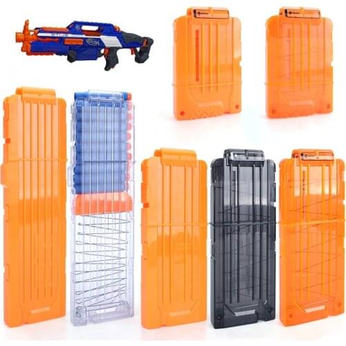 6-18 Orange Reload Clip For Nerf Magazine Round Darts Replacement Toy Gun Soft Bullet Clip For Nerf Blaster arma de brinquedo