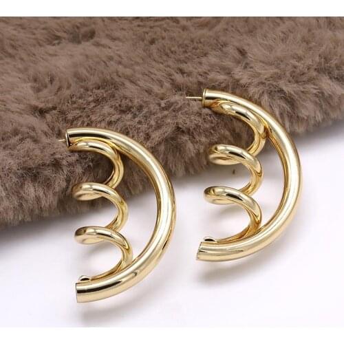Contracted Style Restoring Ancient ways Round Stud Earrings Women Contracted Temperament Punk Style Earrings