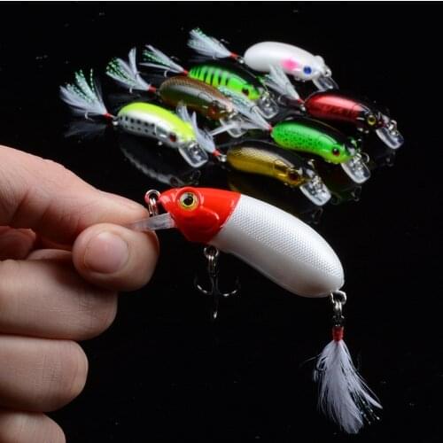 1PCS 6cm 9.8g Minnow Fishing Lures Lifelike Isca Artficial Hard Bait Bass Topwater Pesca Wobblers Crankbait Fishing Tackle