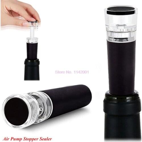 100pcs Red Wine Bottle Preserver Air Pump Stoppers Vacuum Sealed Saver Vacuum Stopper SaverWine vacuum stopper Wine Vacuum