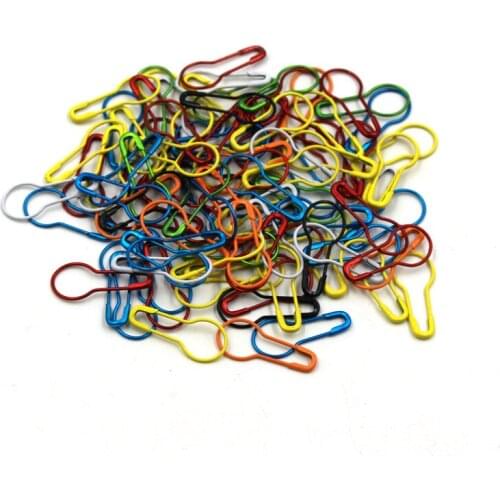 100pcs Knitting Crochet Locking Stitch Marker Cross Stitch Marker Needle Clip Safety Pins Hangtag Gourd Latch DIY Knitting Tools