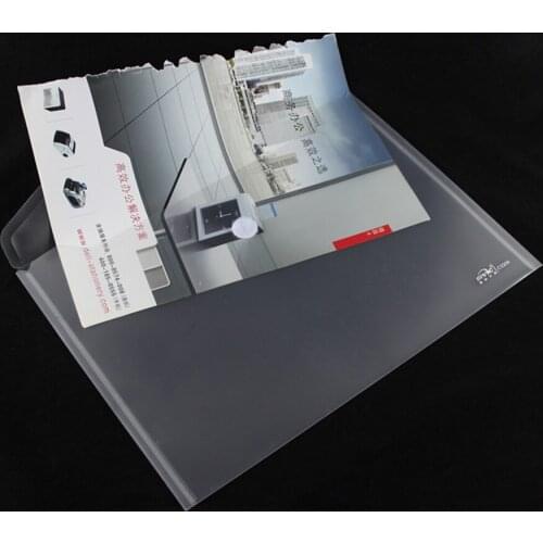 5pcs/set Transparent Plastic 4 Folders File Bag Document Hold Bags Folders Filing Paper Storage Office School Supplies 3 orders