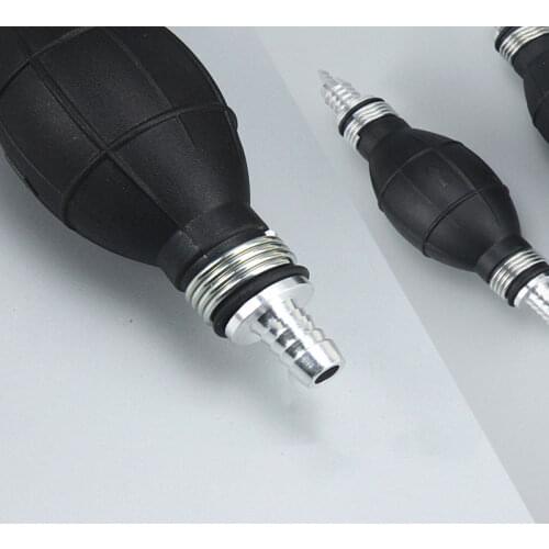 6mm/8mm/10mm/12mm Car Boat Marine Outboard Hand Fuel Pump Line Rubber Aluminum Hand Primer Bulb Diesel Oil Transfer Petrol