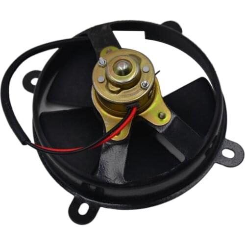 6in Black 5-blade Electric Radiator Cooling Fan For 150cc ATV Quad Dirt Bike