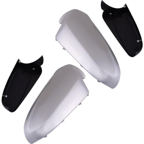 1Pair Car ABS Side Wing Rearview Mirror Cover & Lower Fit For Vauxhall Opel Astra H MK5 2004 2005 2006 2007 2008 2009