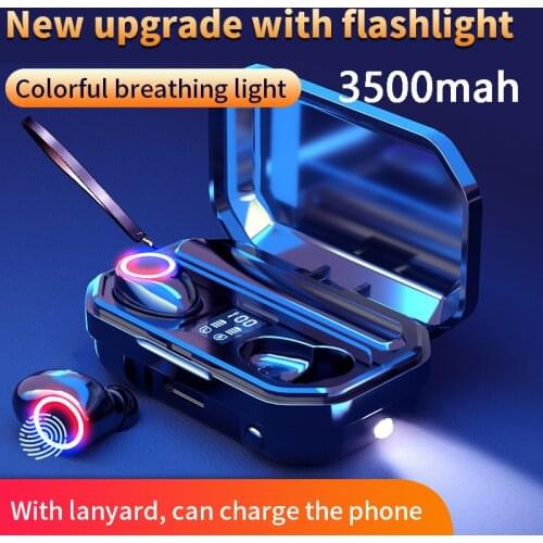 3500mAh Wireless Headphones Touch Control Bluetooth 5.0 Earphones Earbuds TWS Sport Headset Noise Cancel LED Display Waterproof