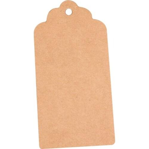 3X5Cm Kraft Paper Labels Wave Head Blank Hang Tags For Bake With Blank Card Handmade Labels Paper Label Cards Gift Price List