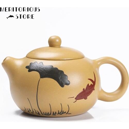 Zisha Segment Mud Xishi Yixing Purple Clay Teapot Chinese Kongfu Tea Pots 200ml Chinese Custom Teaware Drinkware Master handmade