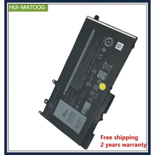 HUI-MATOOG laptop Battery 93FTF For Dell 083XPC D4CMT 4YFVG FPT1 CGD1JP DV9NT Latitude 5280 5480 5580 5290 5490 5590 11.4V 51Wh